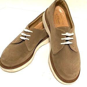 Samuel Hubbard Women’s Size 8.5 Brown Vibram Soles Walking Leather Shoes Nubuck